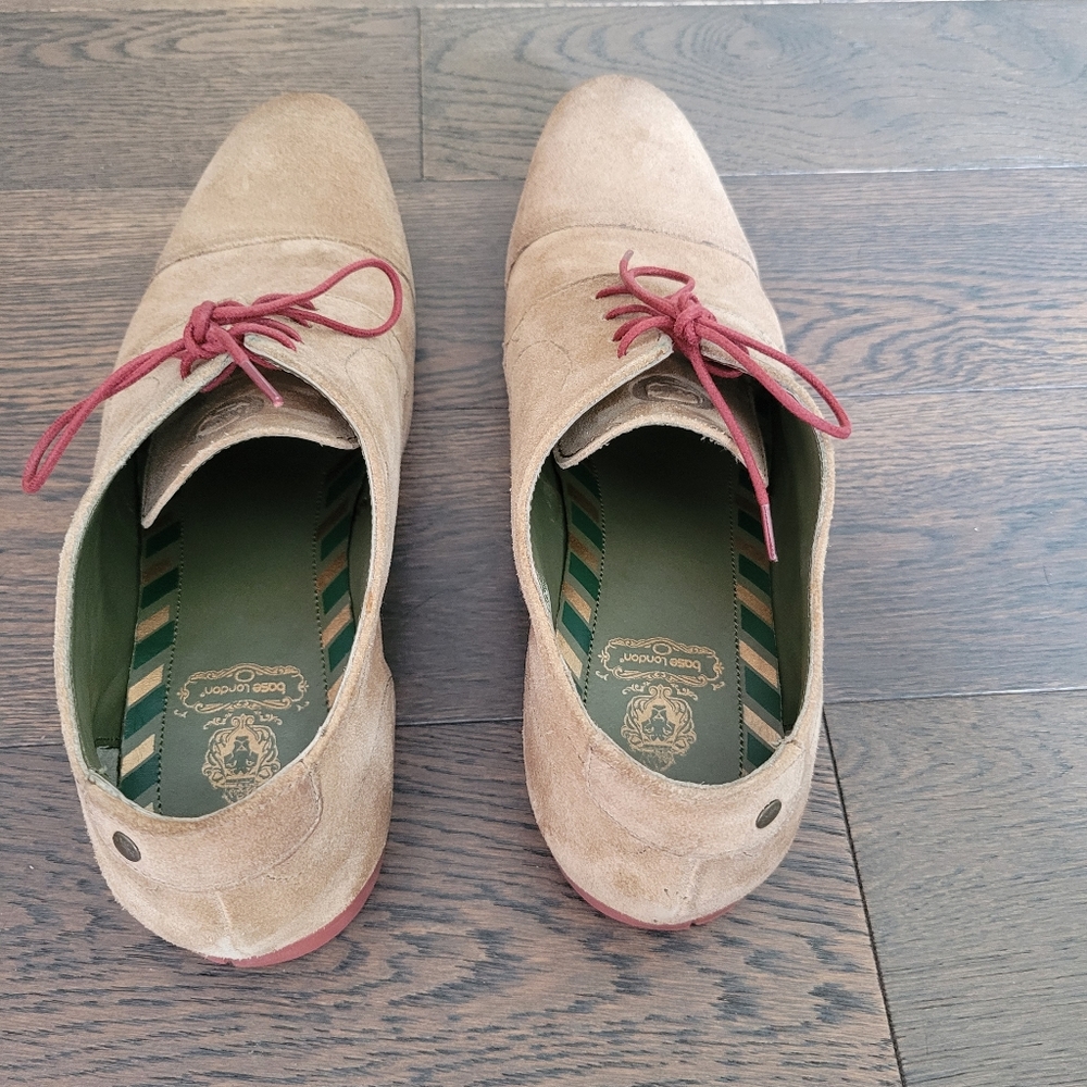 Base London Suade Casual Shoes - Picture 3 of 5